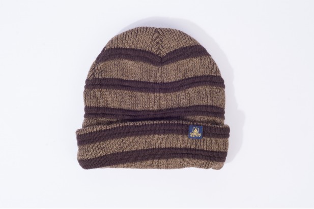 Break The Ice - Striped Brown knitted Icecap