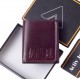 Activ Imperial Bi-fold Leather Wallet - Burgundy
