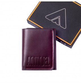 Activ Imperial Bi-fold Leather Wallet - Burgundy