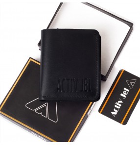 Activ Imperial Bi-fold Leather Wallet - Black