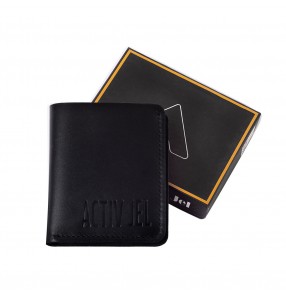 Activ Imperial Bi-fold Leather Wallet - Black