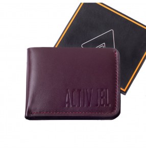 Activ Imperial Bi-fold Leather Wallet * Burgundy