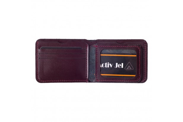 Activ Imperial Bi-fold Leather Wallet * Burgundy