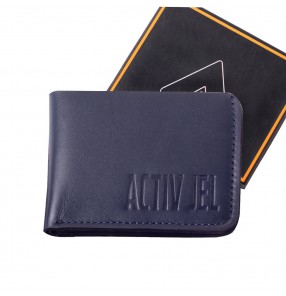 Activ Imperial Bi-fold Leather Wallet * Navy Blue