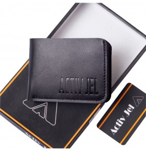 Activ Imperial Bi-fold Leather Wallet  * Black