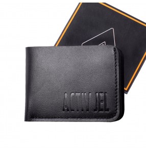 Activ Imperial Bi-fold Leather Wallet  * Black