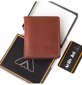 Activ Imperial Bi-fold Leather Wallet - Cinnamon