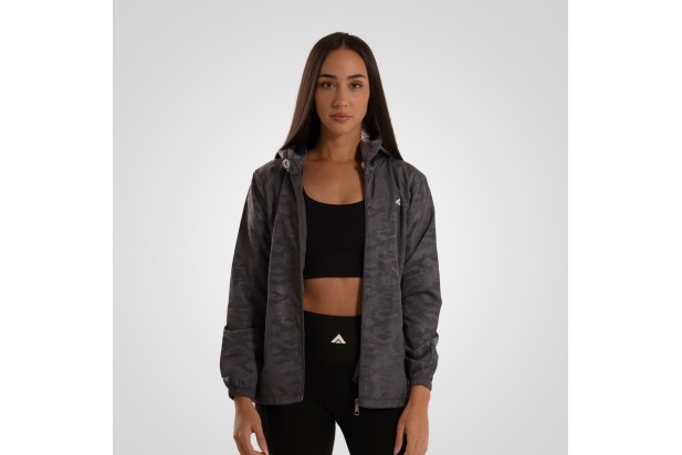 Waterproof Running Jacket Full Zip - Dark Grey