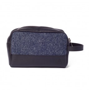 Leather x Denim Wash Bag