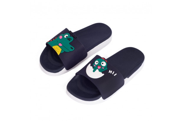 Baby Dino - Black Slippers