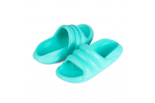 Turquoise Bubbles slippers