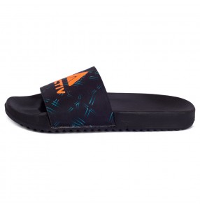 Activ Blue Wire Icon Slippers - Black