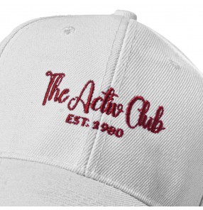 The Activ Club Cap with adjustable strap - White