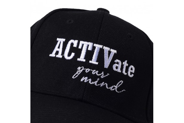 Activate your mind Cap with adjustable strap - Black