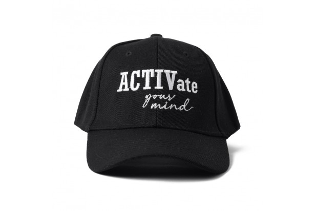 Activate your mind Cap with adjustable strap - Black