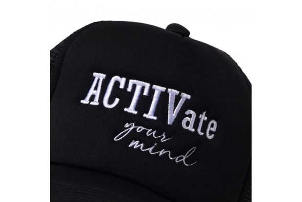 Activate your mind Cap with adjustable strap - Black