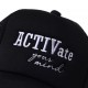 Activate your mind Cap with adjustable strap - Black