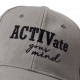 Activate your mind Cap with adjustable strap - Grey