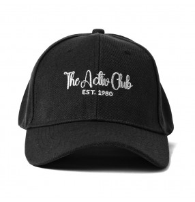 The Activ Club Cap with adjustable strap - Black