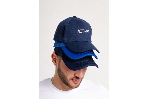 Act-Fit Cap with adjustable strap - Navy Blue