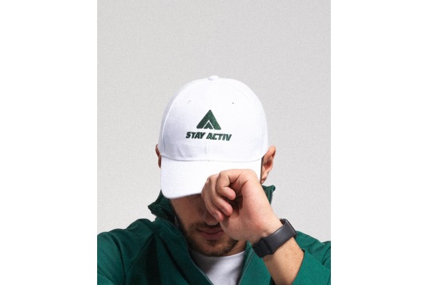 Stay Activ Cap with adjustable strap - White