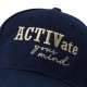 Activate your mind Cap with adjustable strap - Navy Blue
