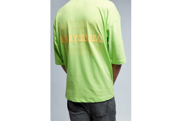 Far Beyond Real Oversized T-shirt - Lime Green 
