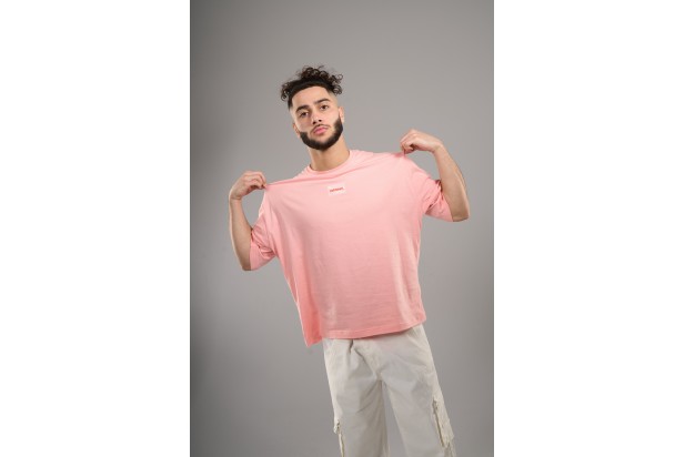 UnKnown Oversized Salmon Pink Tee