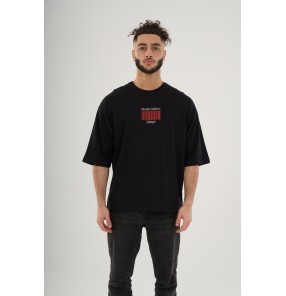 Modern Black Oversized Tee