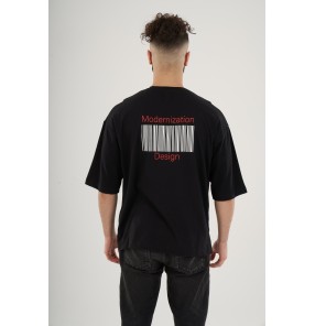 Modern Black Oversized Tee