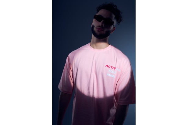 ACTIVate Your Mind Oversized Pink Tee