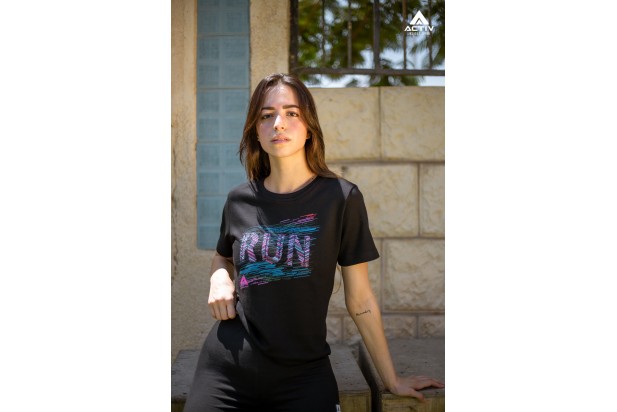 Run T-shirt - Black