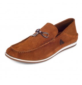 Smart Chamois Loafers - Toffee Brown