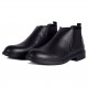ActVintage Classic Look Chelsea Half Boots Leather x Rubber - Black