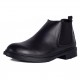 ActVintage Classic Look Chelsea Half Boots Leather x Rubber - Black