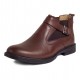 ActVintage leather Half Boots-Reddish Brown