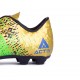 AJ Gamer Gold x Lime Green Soccer Sneakers With Studs