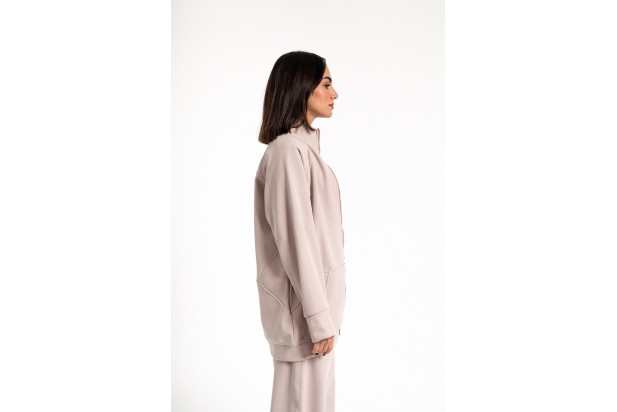 DynaMotion Taupe Track Top
