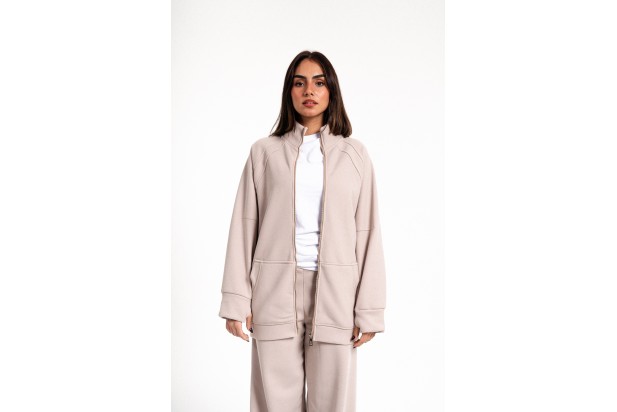 DynaMotion Taupe Track Top