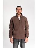 Act - Polar Fleece Jacket-Brown