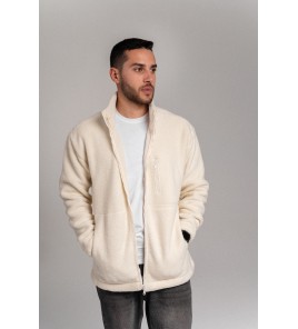 Act - Polar Fleece Jacket-Beige