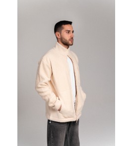 Act - Polar Fleece Jacket-Beige