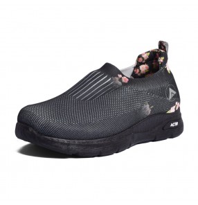 Blossom Breeze Slip-ons Full Black